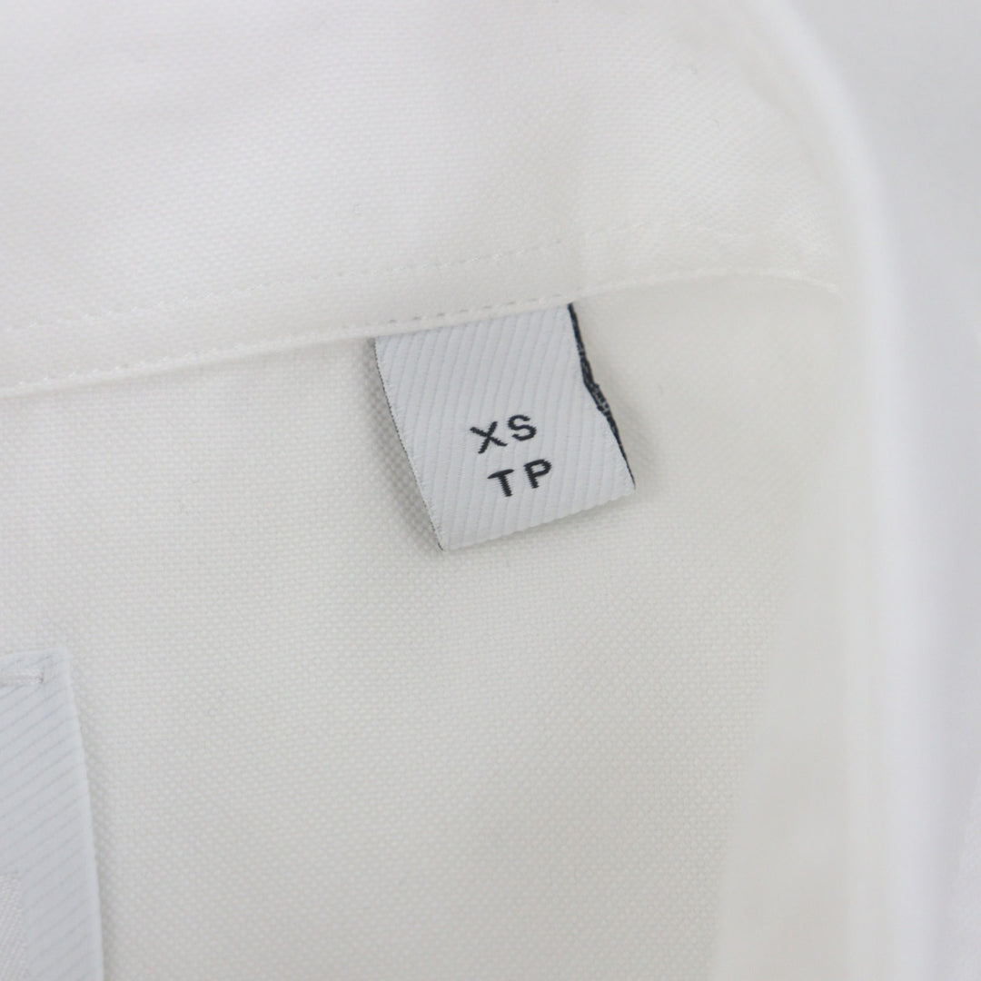 Excellent BURBERRY Long sleeve shirt white cotton mens XS 8023776