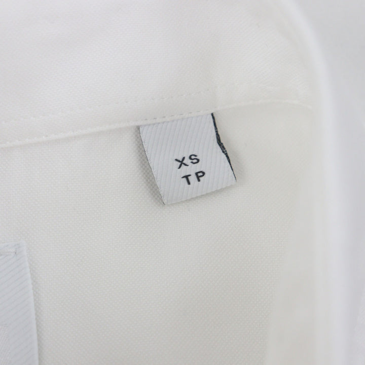 Excellent BURBERRY Long sleeve shirt white cotton mens XS 8023776