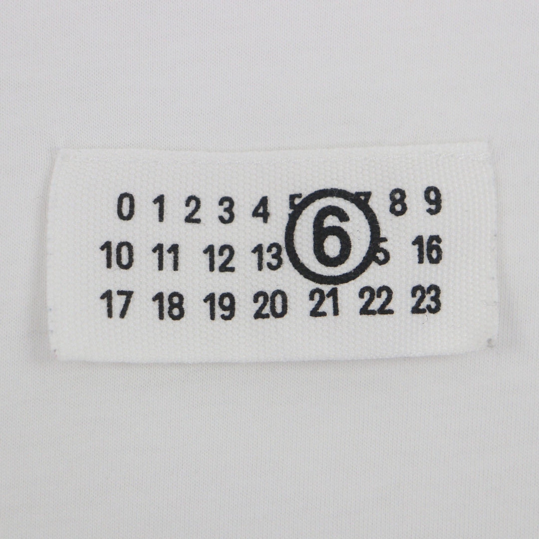 Great MM6 Maison Margiela Short sleeve T-shirt white cotton mens S SH0GC0033