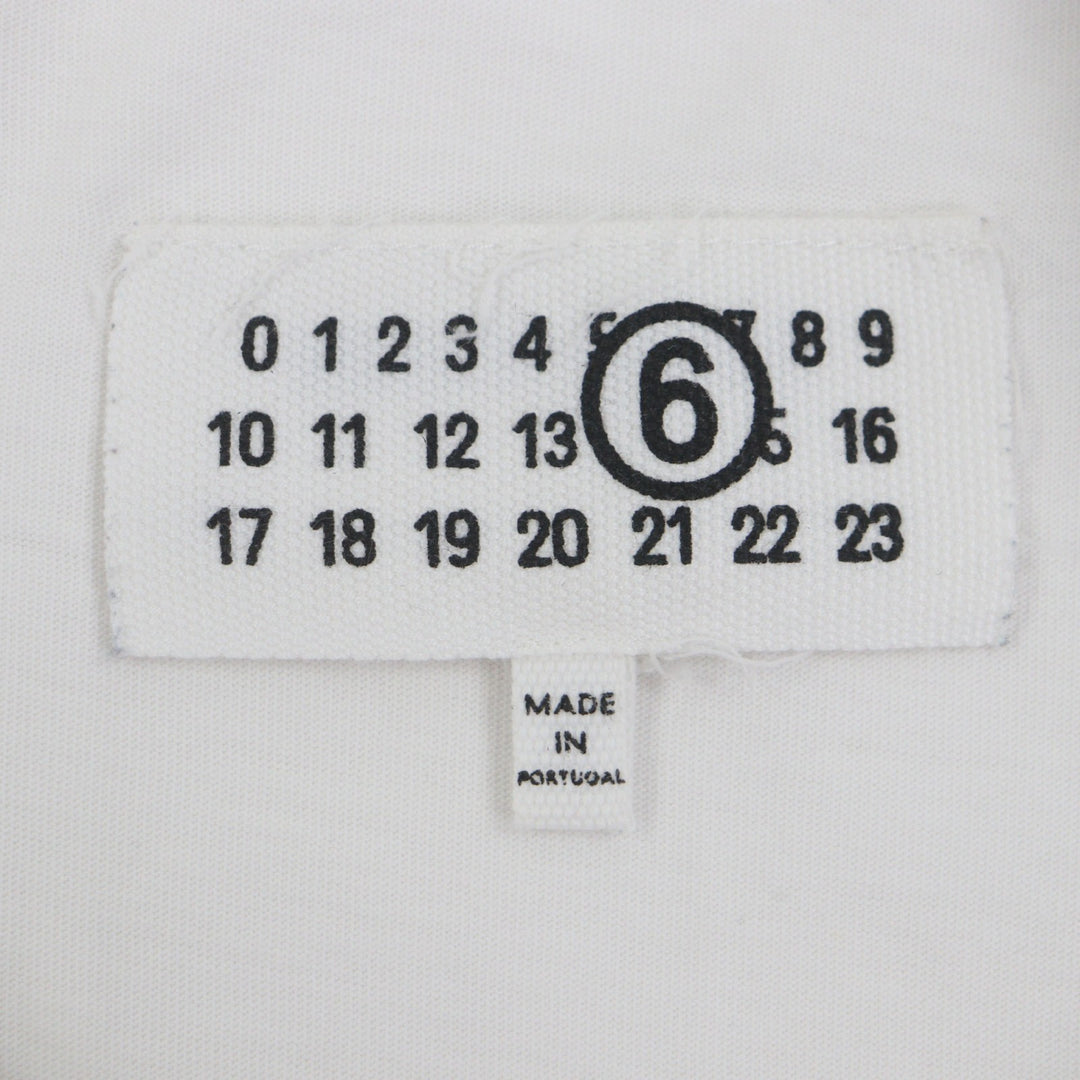 Great MM6 Maison Margiela Short sleeve T-shirt white cotton mens S SH0GC0033