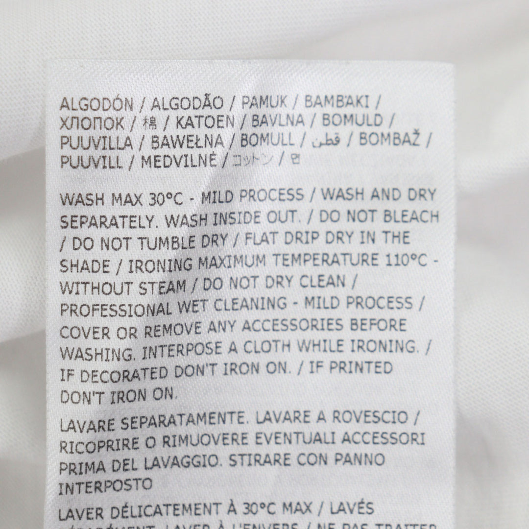Great MM6 Maison Margiela Short sleeve T-shirt white cotton mens S SH0GC0033