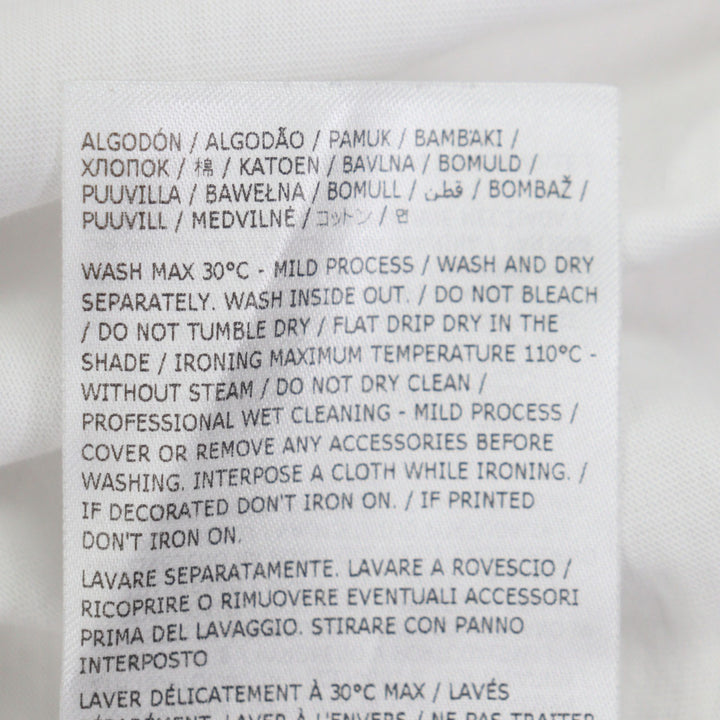 Great MM6 Maison Margiela Short sleeve T-shirt white cotton mens S SH0GC0033