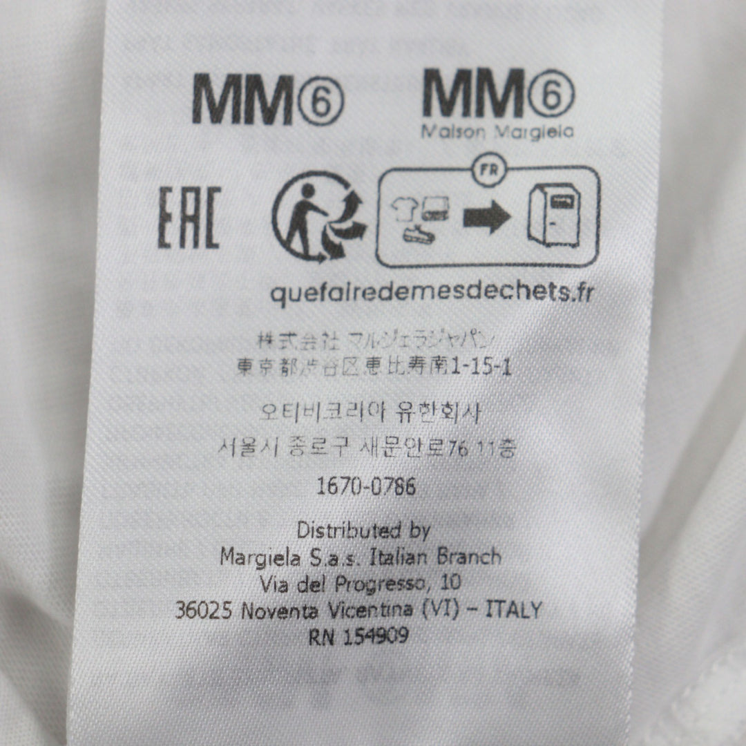 Great MM6 Maison Margiela Short sleeve T-shirt white cotton mens S SH0GC0033