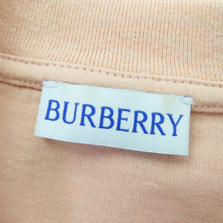 Great BURBERRY Short sleeve T-shirt Logo crew neck pink cotton Women S 8099834