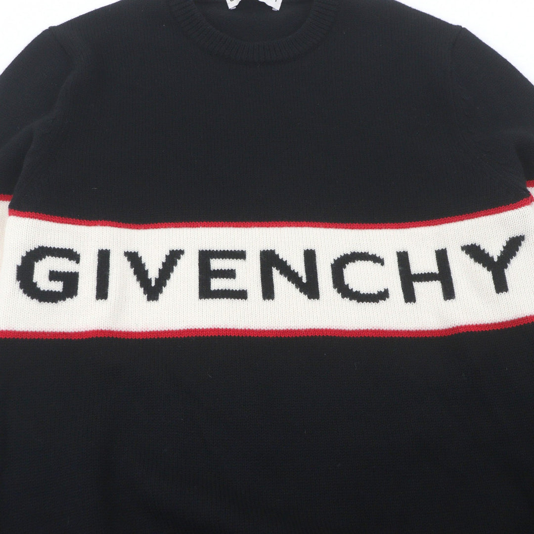 Great GIVENCHY sweater BM900G400M Long sleeve black wool mens S