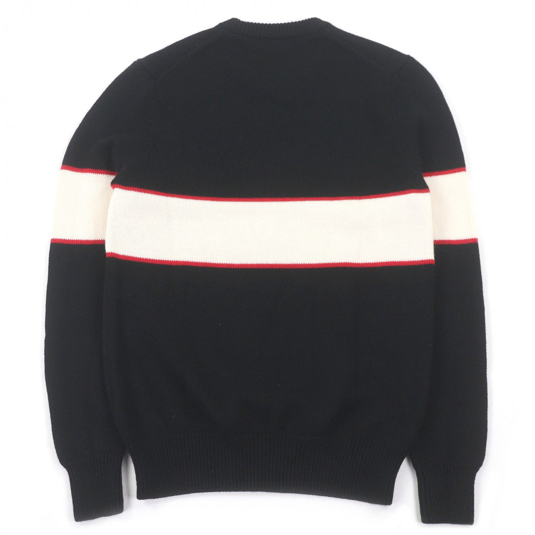 Great GIVENCHY sweater BM900G400M Long sleeve black wool mens S