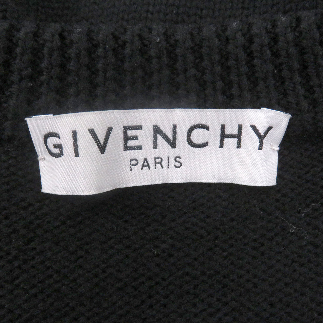 Great GIVENCHY sweater BM900G400M Long sleeve black wool mens S