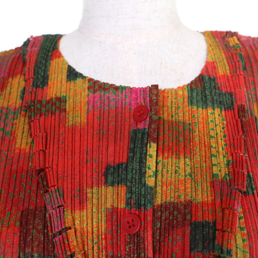 Excellent PLEATS PLEASE Short sleeve shirt All-over pattern design 3 PP73-J0532
