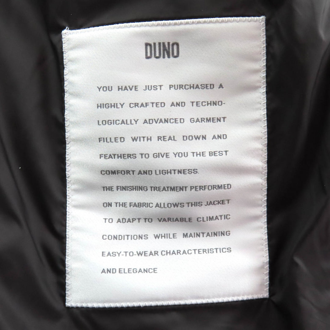 Excellent DUNO down coat TALIA M MESTRE Talia hooded zip up Dark gray 42