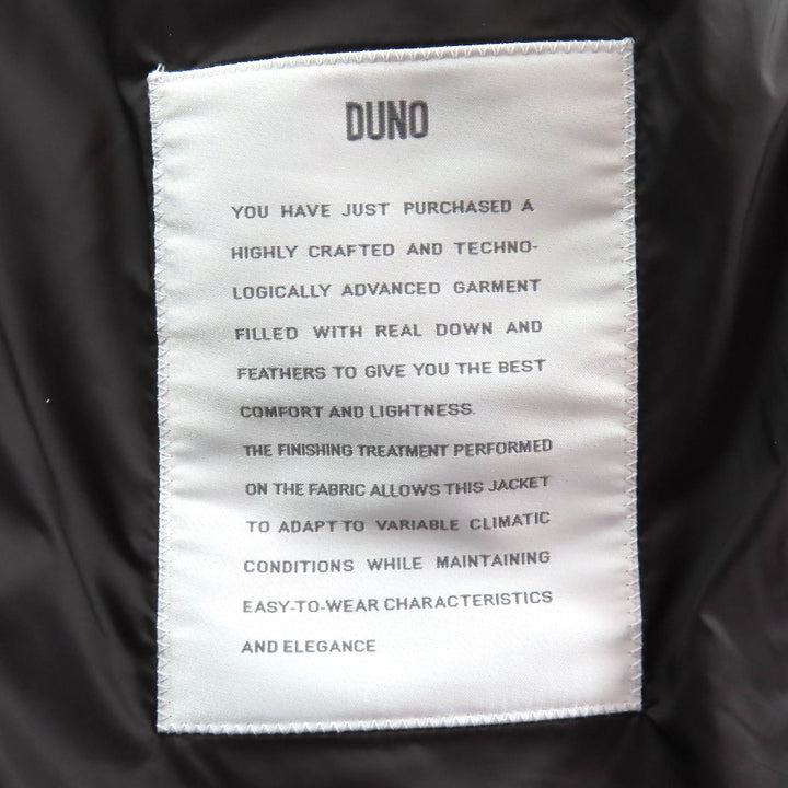 Excellent DUNO down coat TALIA M MESTRE Talia hooded zip up Dark gray 42
