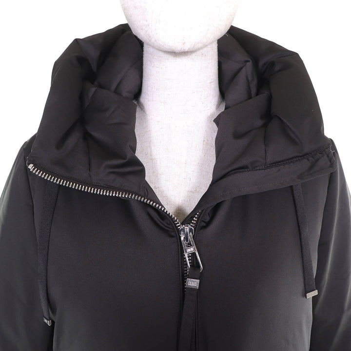 Excellent DUNO down coat TALIA M MESTRE Talia hooded zip up Dark gray 42