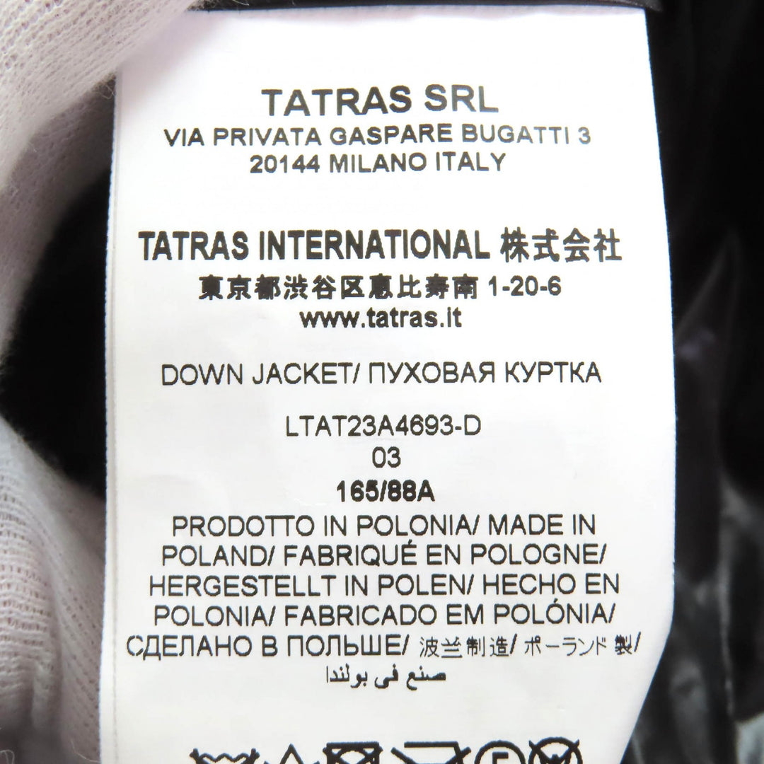Excellent TATRAS down coat BABILA Logo patch Hooded black Women LTAT23A4693-D
