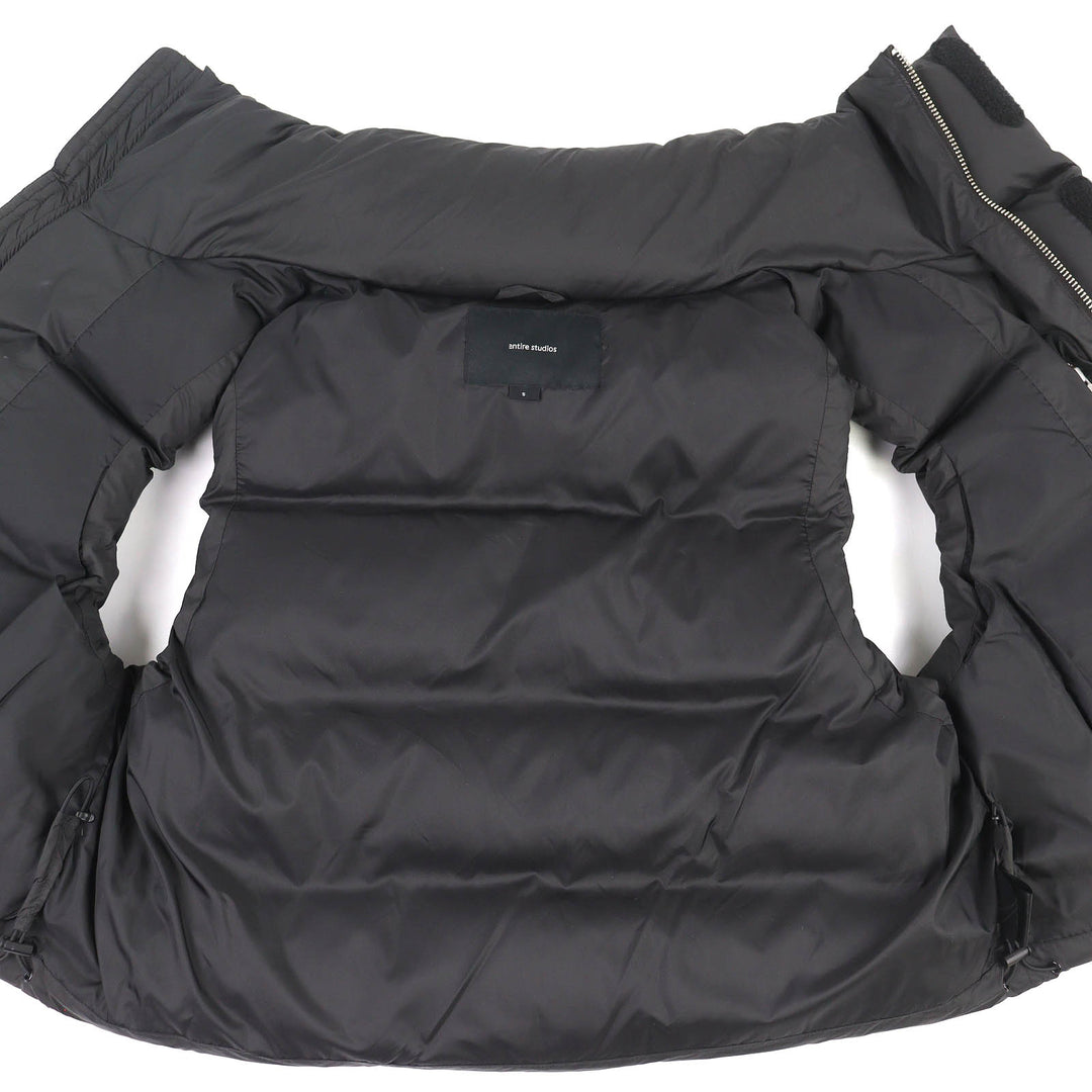 Great ENTIRE STUDIOS Down vest MML VEST Short black mens S ES2400 PO047