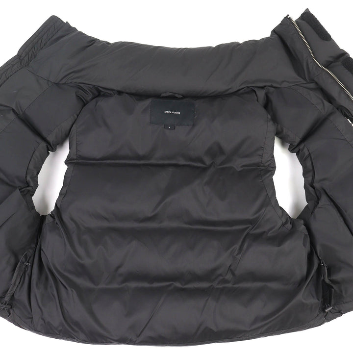 Great ENTIRE STUDIOS Down vest MML VEST Short black mens S ES2400 PO047