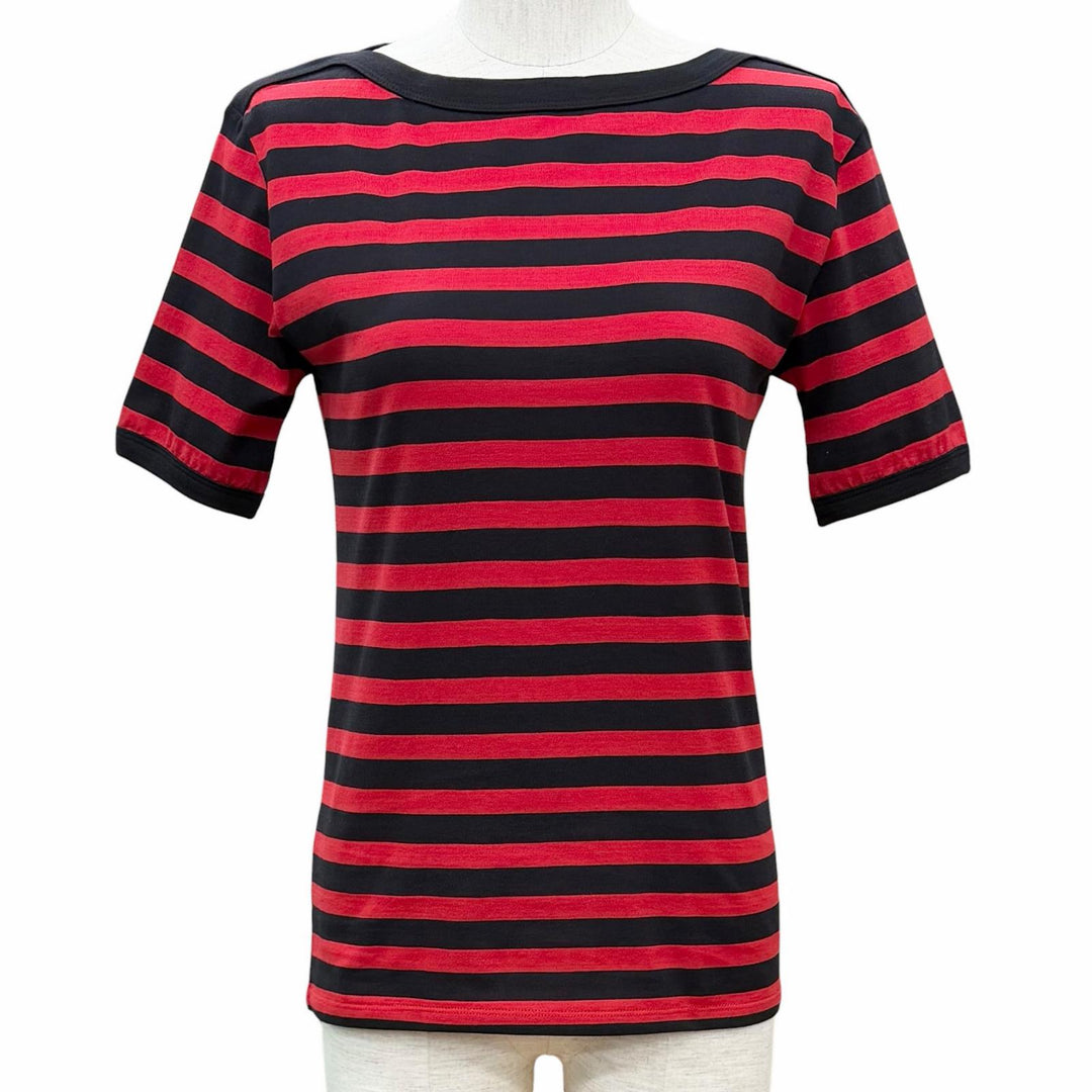 Pristine CELINE Short sleeve T-shirt Red cotton Women XS 2X059328E