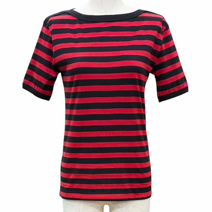 Pristine CELINE Short sleeve T-shirt Red cotton Women XS 2X059328E