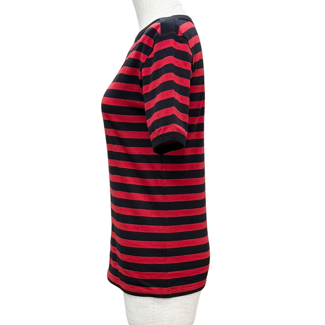 Pristine CELINE Short sleeve T-shirt Red cotton Women XS 2X059328E