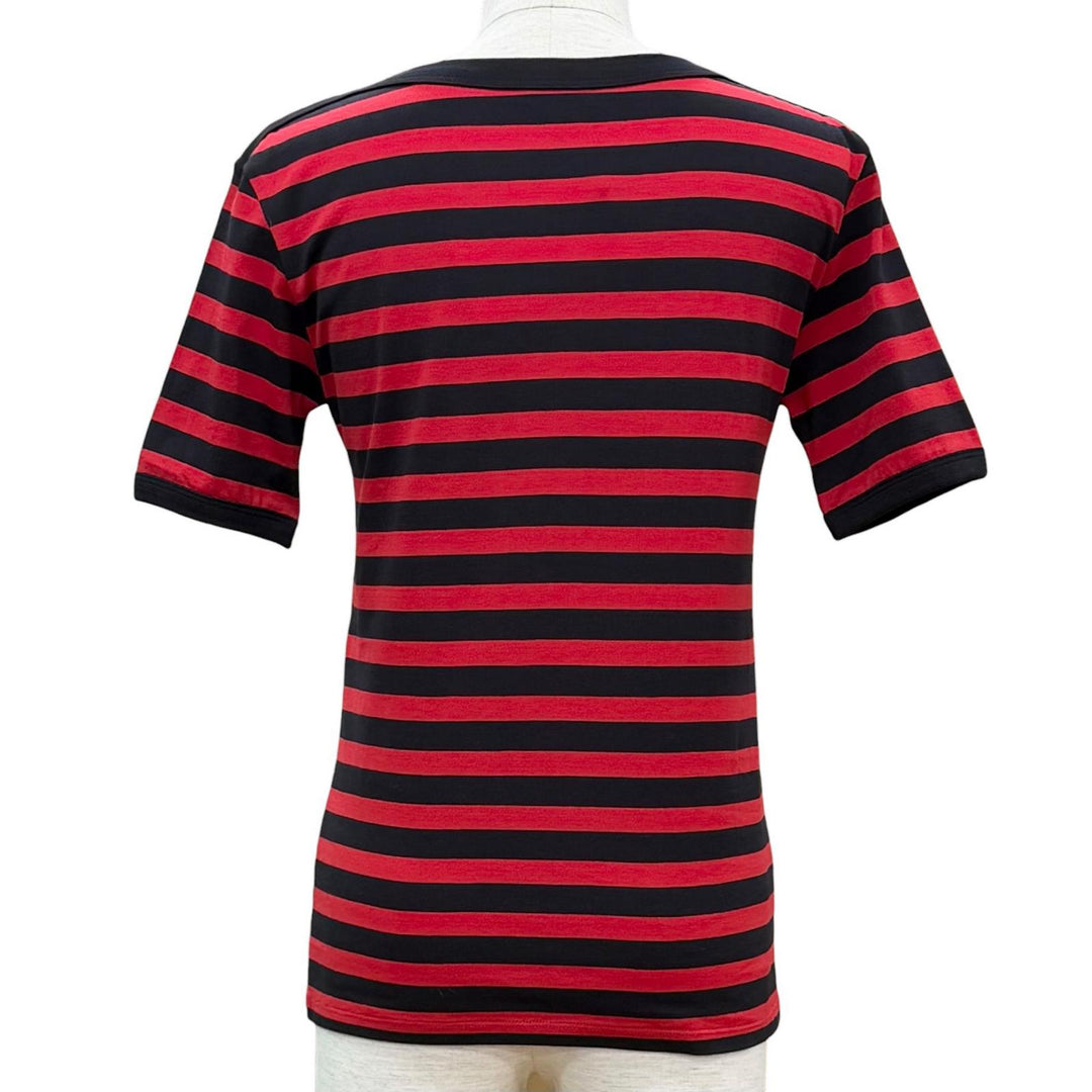 Pristine CELINE Short sleeve T-shirt Red cotton Women XS 2X059328E