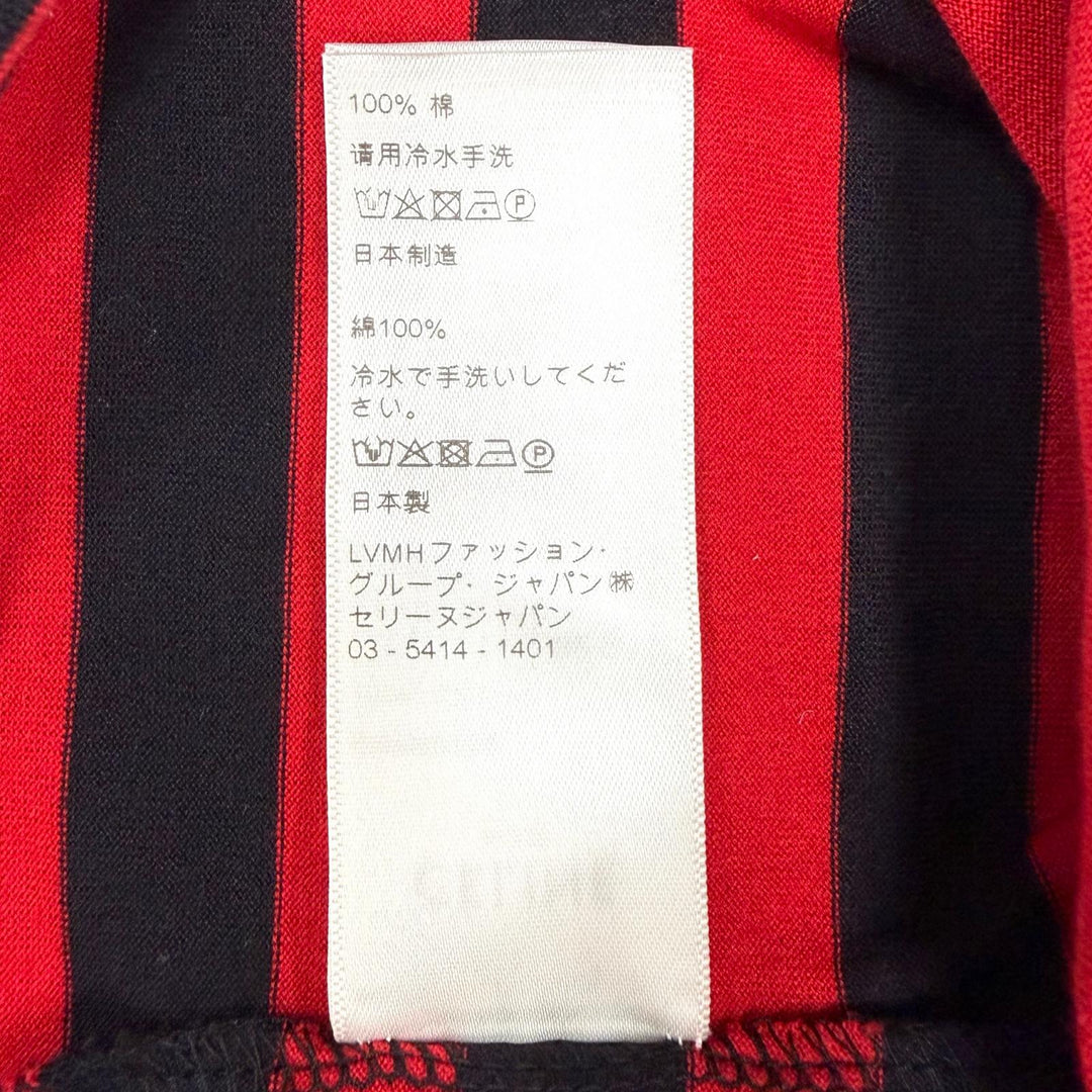 Pristine CELINE Short sleeve T-shirt Red cotton Women XS 2X059328E