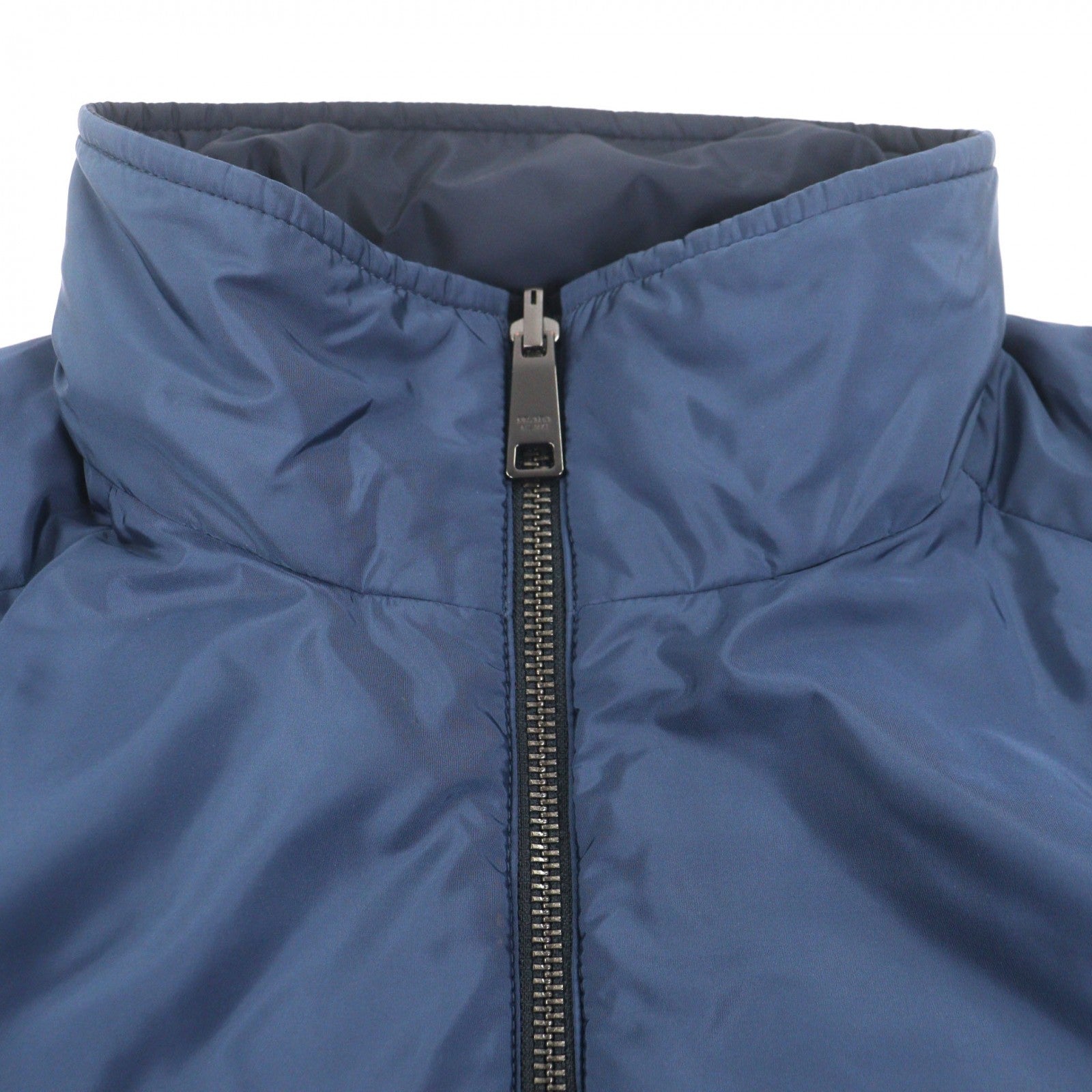 Great PRADA Nylon jacket Reversible padded zip-up Navy polyamide