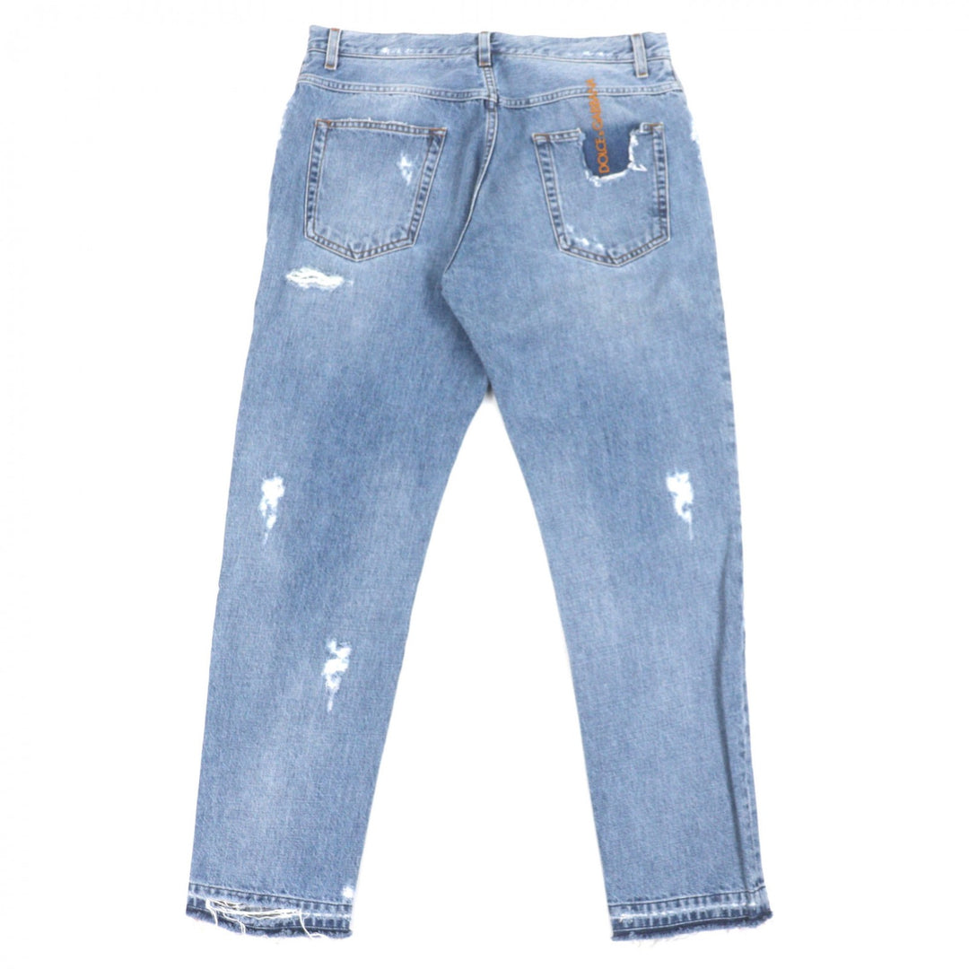 Pristine DOLCE&GABBANA Denim pants blue cotton mens 48 J301AD