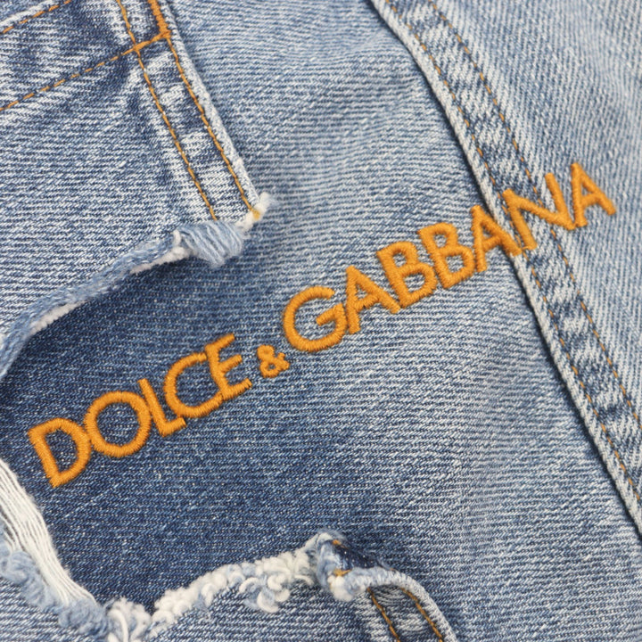 Pristine DOLCE&GABBANA Denim pants blue cotton mens 48 J301AD