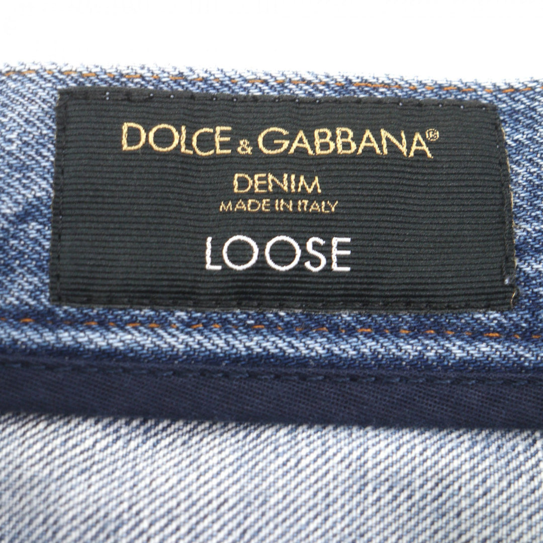 Pristine DOLCE&GABBANA Denim pants blue cotton mens 48 J301AD