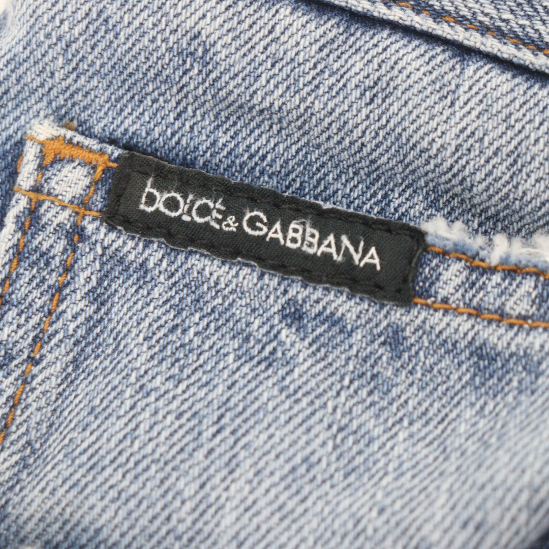 Pristine DOLCE&GABBANA Denim pants blue cotton mens 48 J301AD