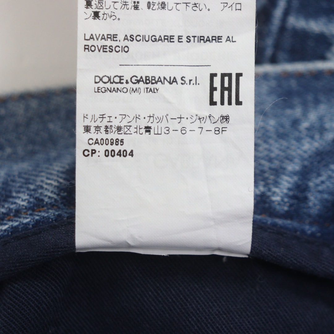 Pristine DOLCE&GABBANA Denim pants blue cotton mens 48 J301AD