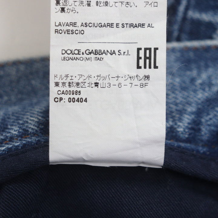 Pristine DOLCE&GABBANA Denim pants blue cotton mens 48 J301AD