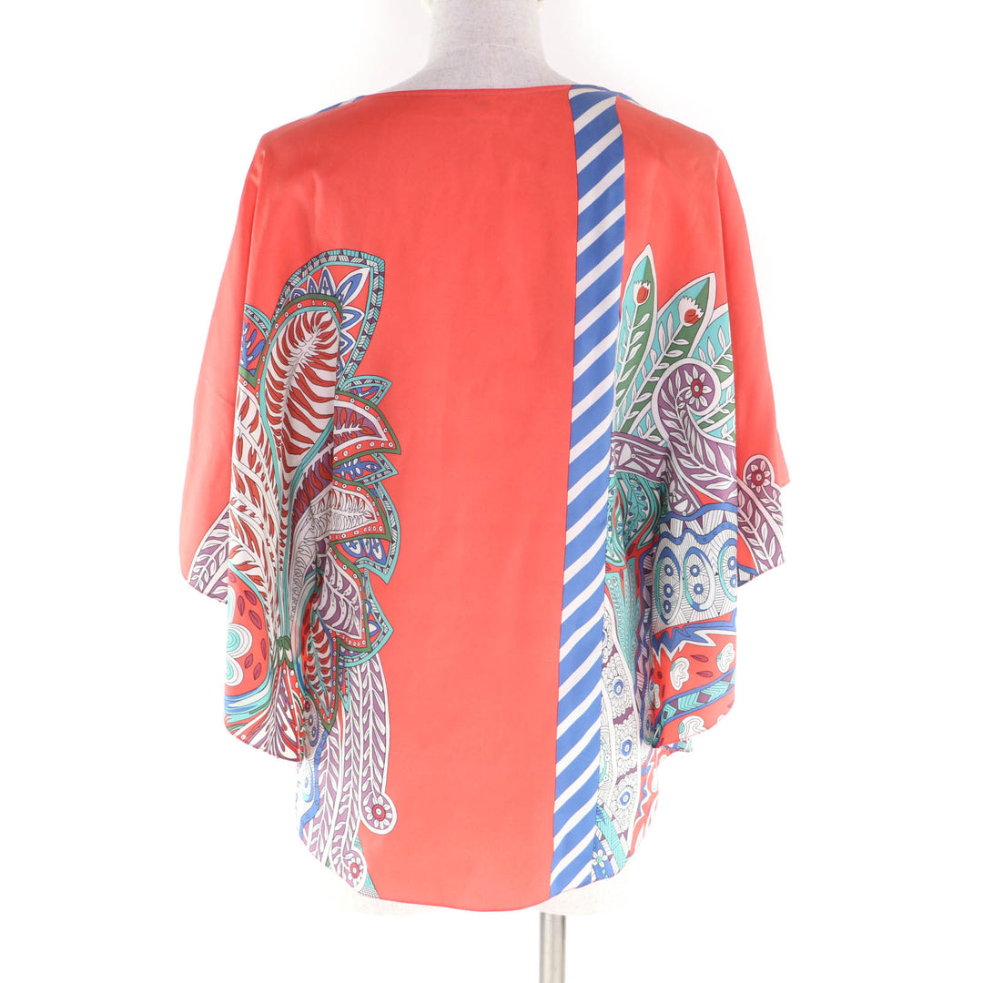 Pristine HERMES Short sleeve shirt Multi silk Women 34 H720648Ⅾ33L34