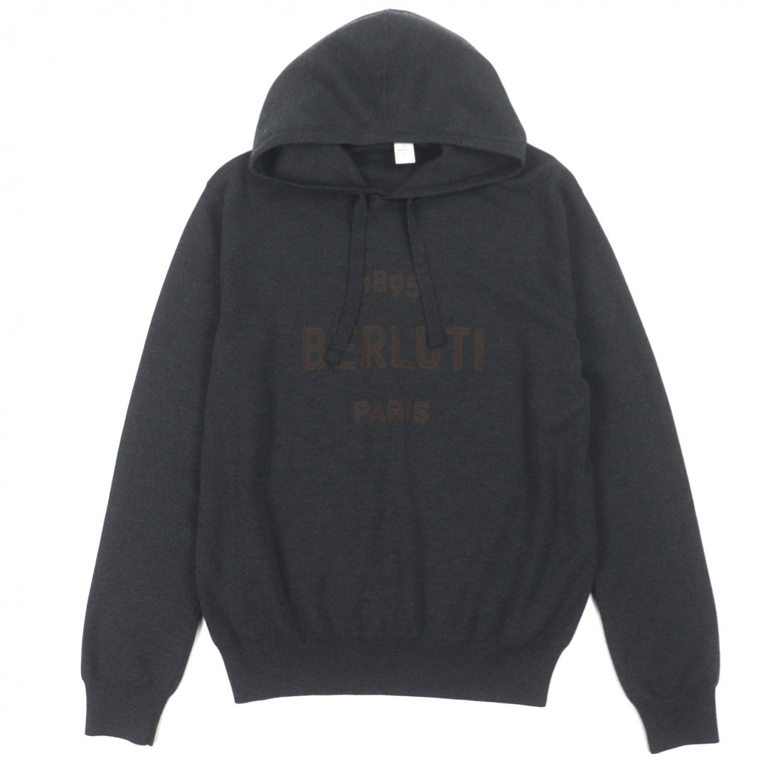 Excellent BERLUTI hoodie gray wool mens L R23KHL108YWBS