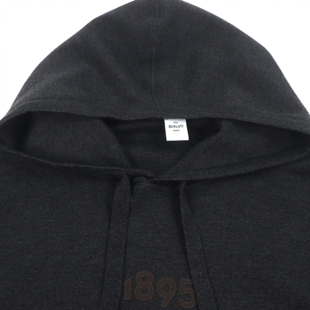 Excellent BERLUTI hoodie gray wool mens L R23KHL108YWBS