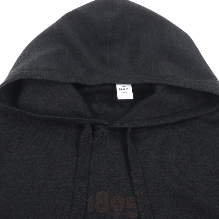 Excellent BERLUTI hoodie gray wool mens L R23KHL108YWBS