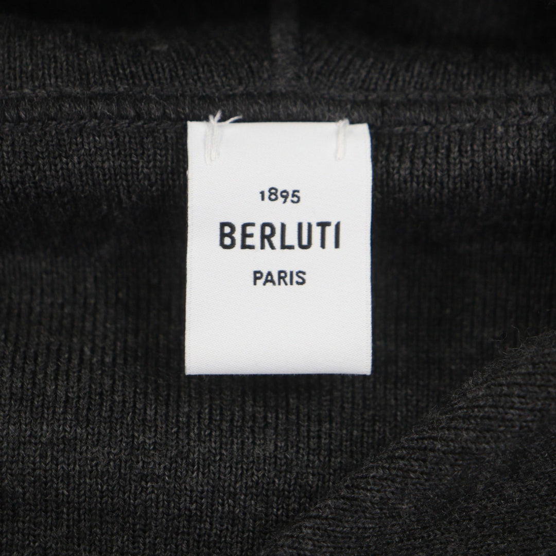 Excellent BERLUTI hoodie gray wool mens L R23KHL108YWBS