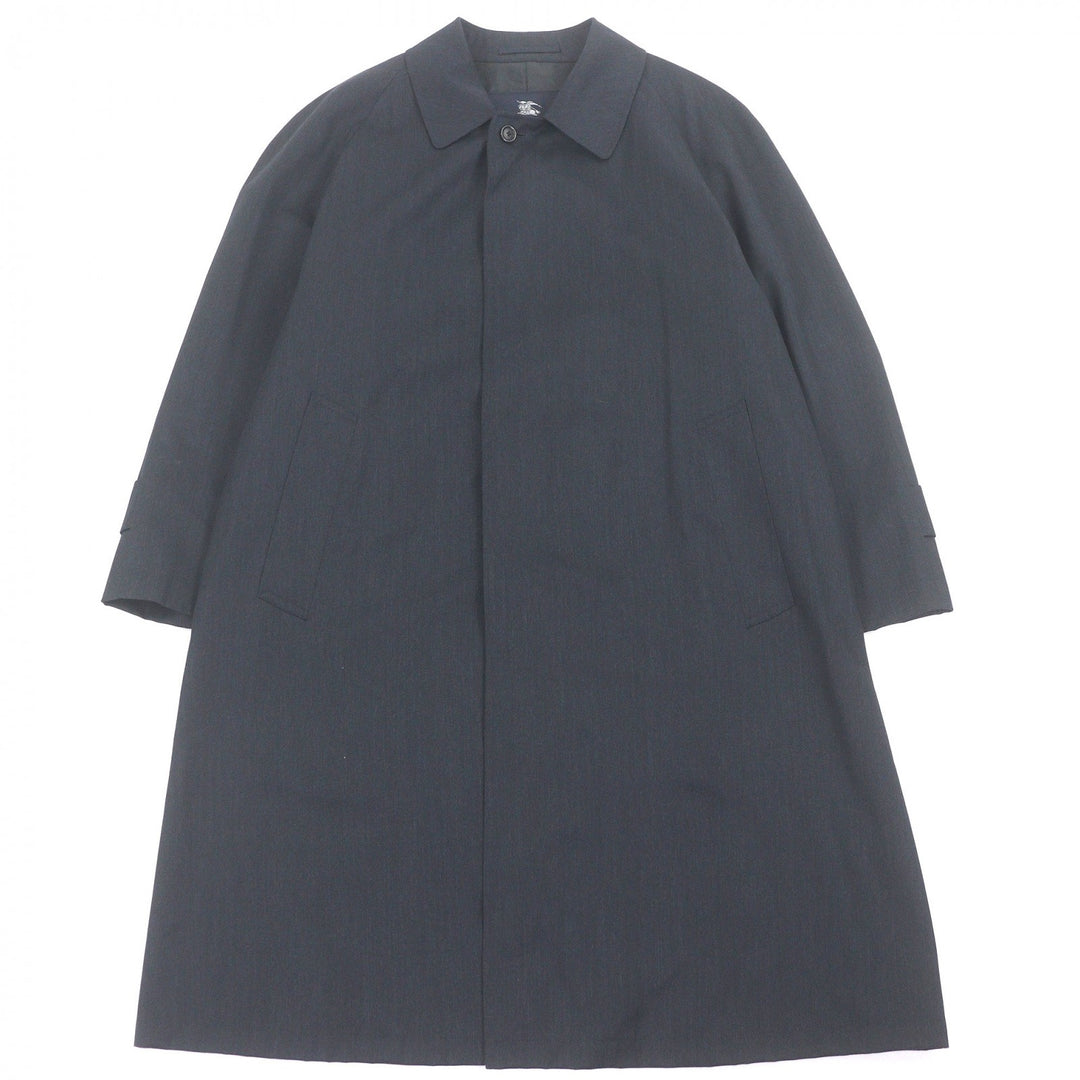 Excellent BURBERRY LONDON coat fly front Navy wool mens