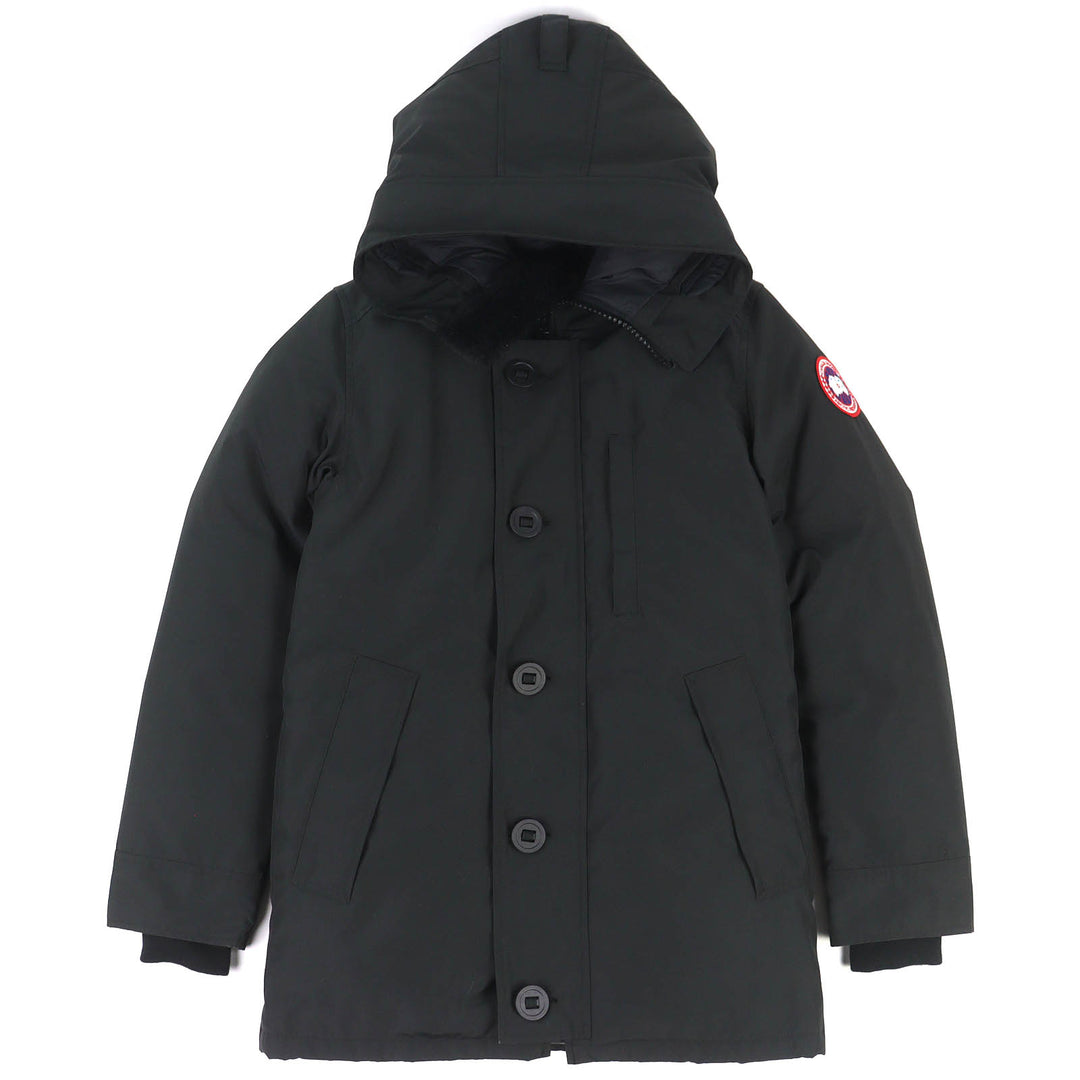 Pristine CANADA GOOSE Down jacket JASPER PARKA Logo patch WZIP hoodie XS 3438MJ