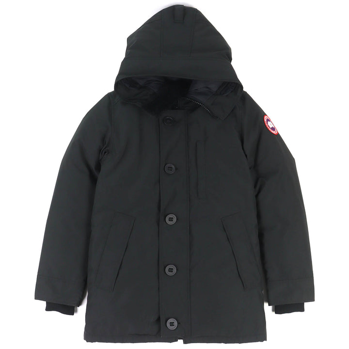 Pristine CANADA GOOSE Down jacket JASPER PARKA Logo patch WZIP hoodie XS 3438MJ