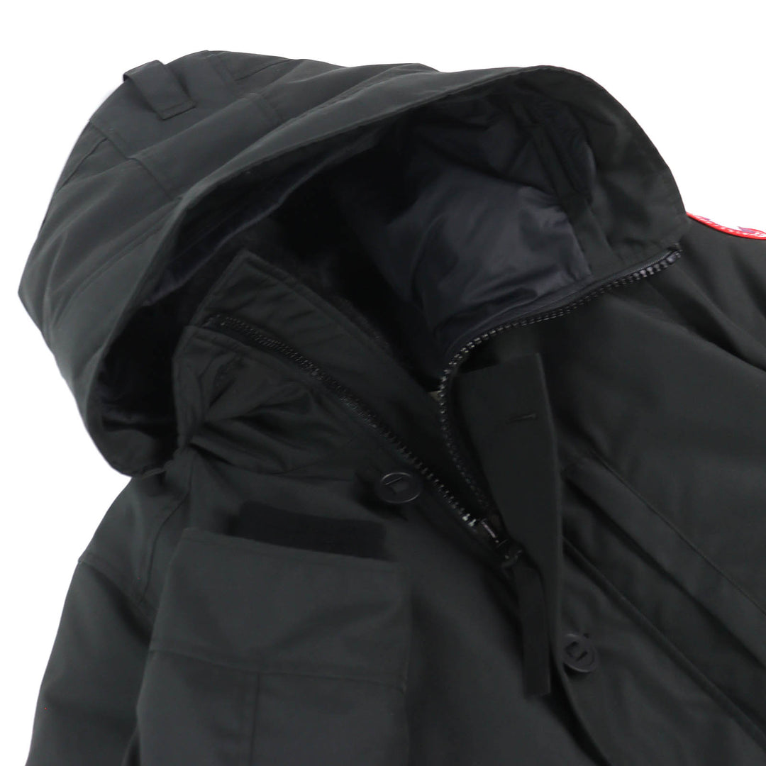 Pristine CANADA GOOSE Down jacket JASPER PARKA Logo patch WZIP hoodie XS 3438MJ