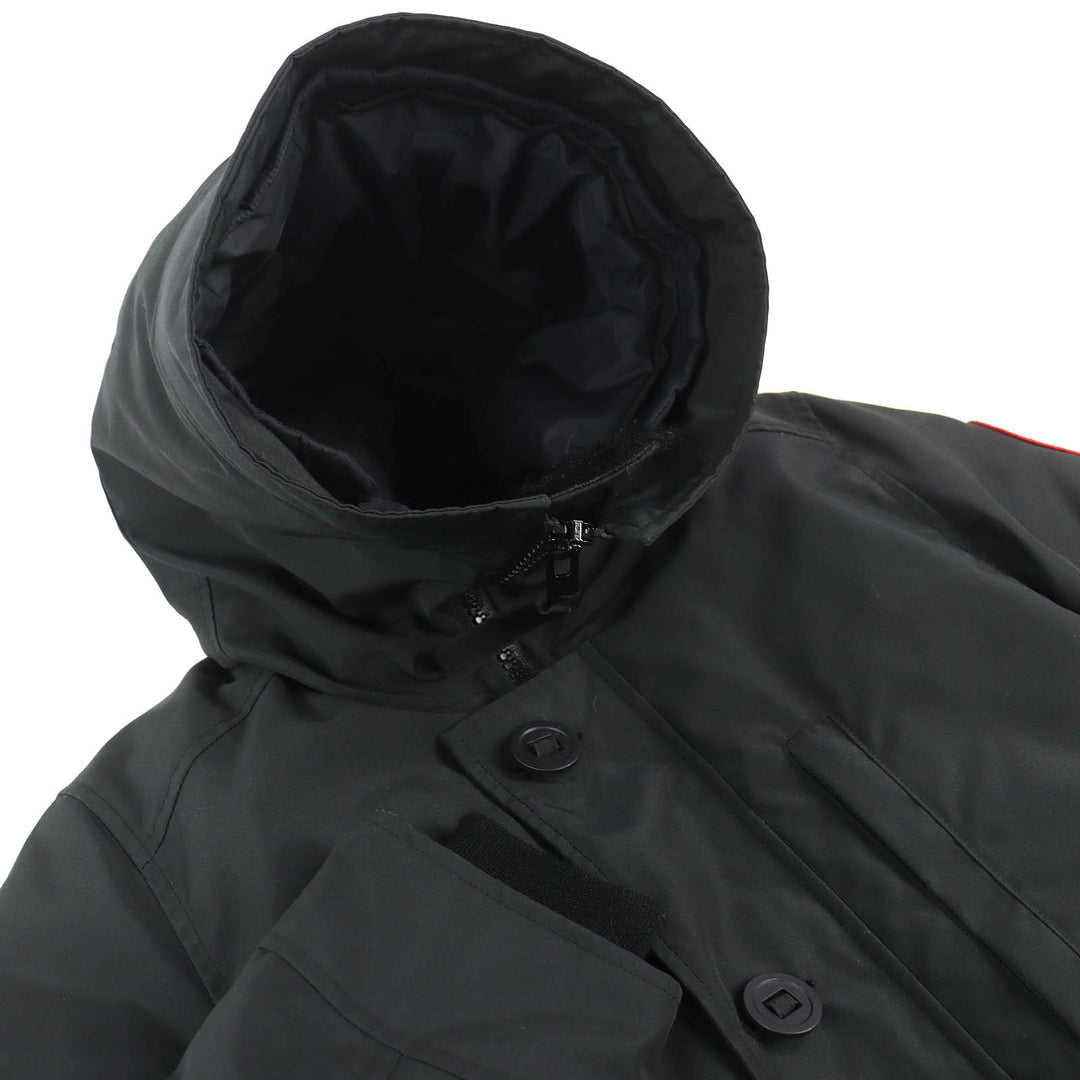 Pristine CANADA GOOSE Down jacket JASPER PARKA Logo patch WZIP hoodie XS 3438MJ