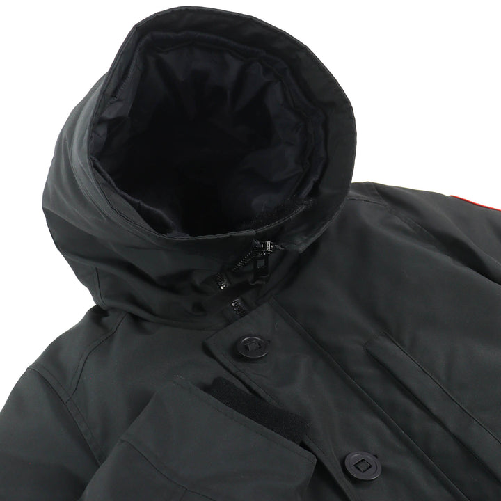 Pristine CANADA GOOSE Down jacket JASPER PARKA Logo patch WZIP hoodie XS 3438MJ