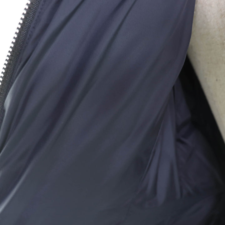 Great MONCLER down coat FLAMMETTE Logo patch and hood Navy Nylon Women 0