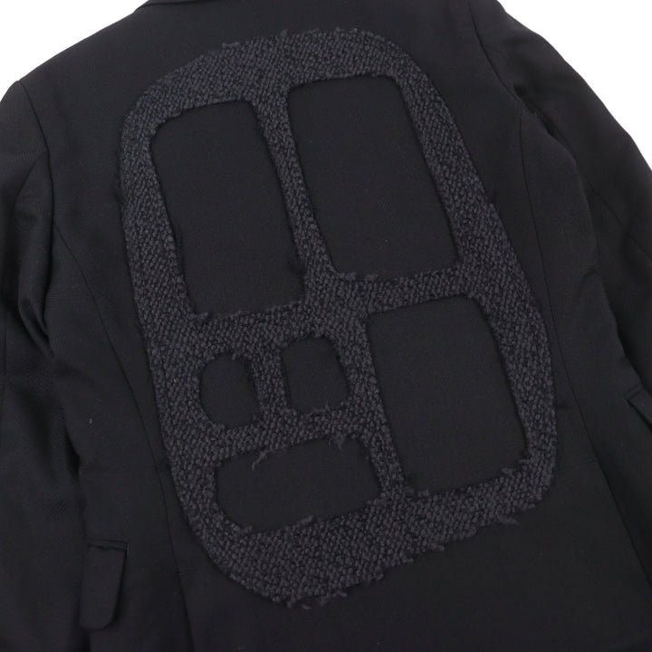 Excellent COMME des GARCONS HOMME PLUS coat 20% Mohair AD2014 Applique men XS