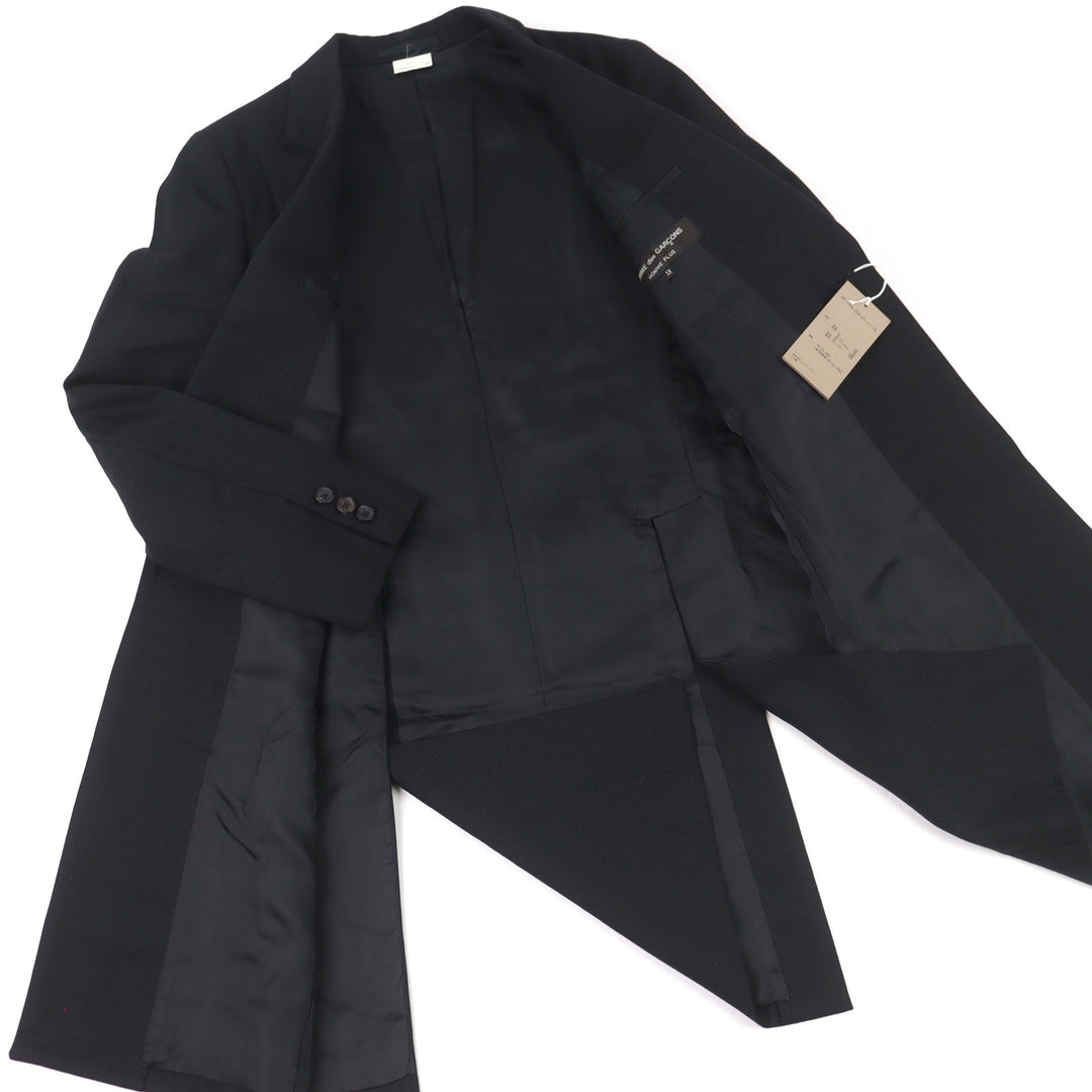 Excellent COMME des GARCONS HOMME PLUS coat 20% Mohair AD2014 Applique men XS