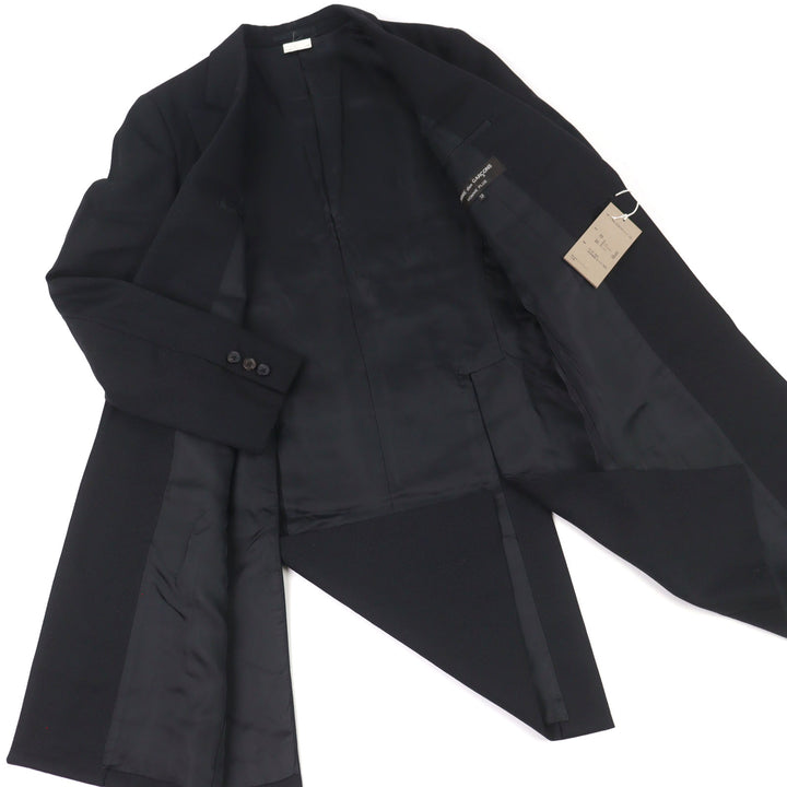 Excellent COMME des GARCONS HOMME PLUS coat 20% Mohair AD2014 Applique men XS