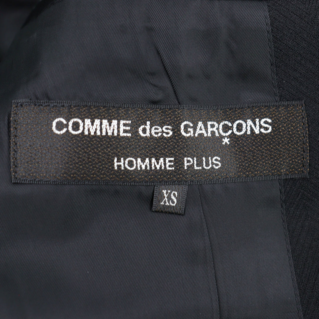 Excellent COMME des GARCONS HOMME PLUS coat 20% Mohair AD2014 Applique men XS