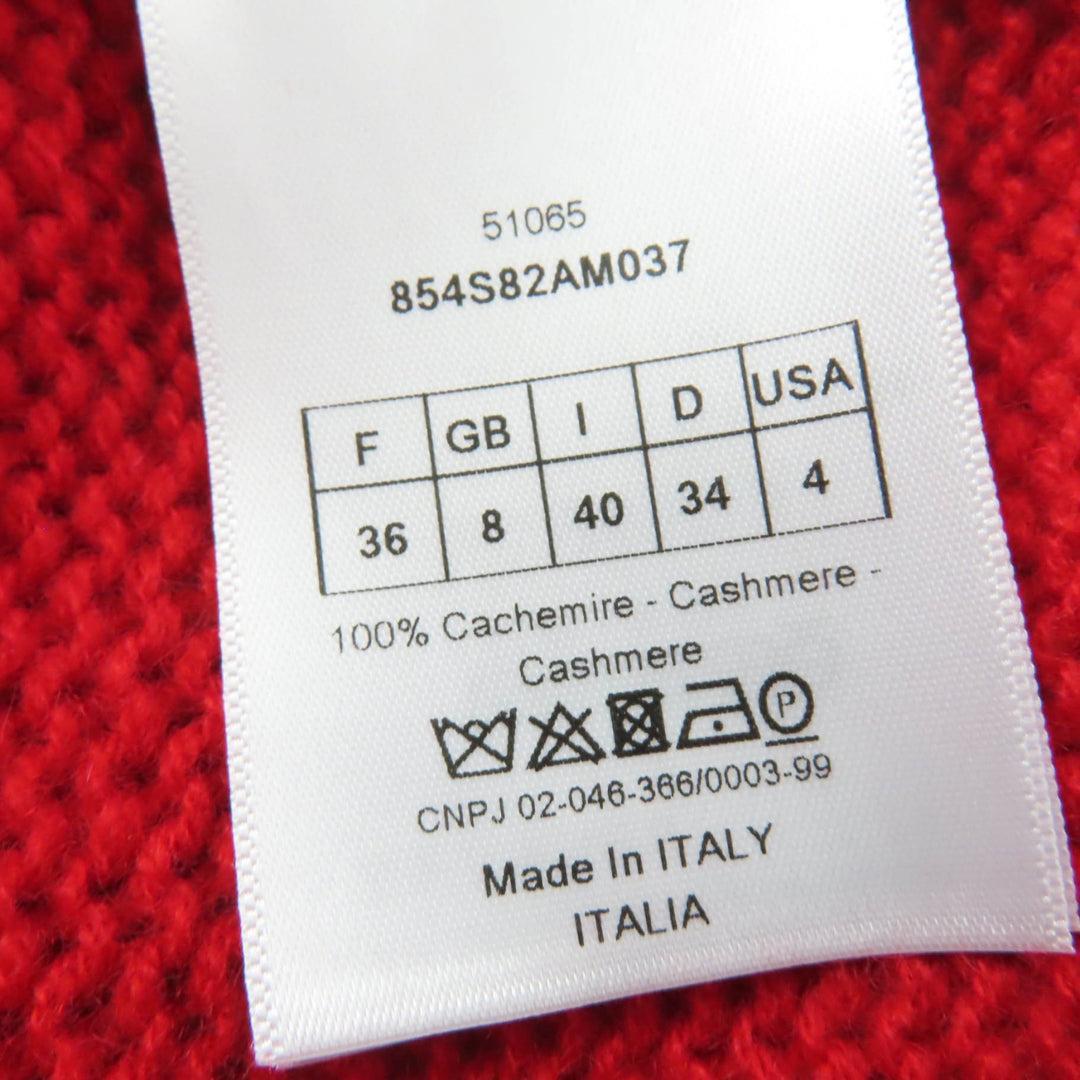 Excellent Christian Dior knit J'ADIOR AMOUR Embroidered cashmere 40 854S82AM037