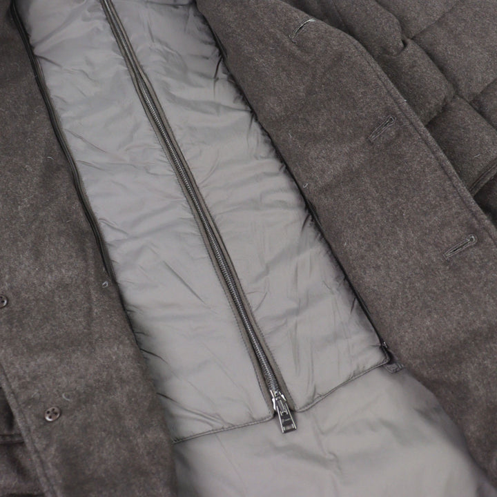 Great Herno Down tailored jacket Made with PIACENZA fabric silk cashmere 48