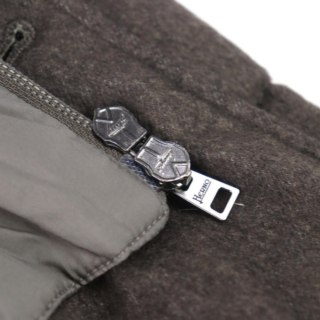 Great Herno Down tailored jacket Made with PIACENZA fabric silk cashmere 48