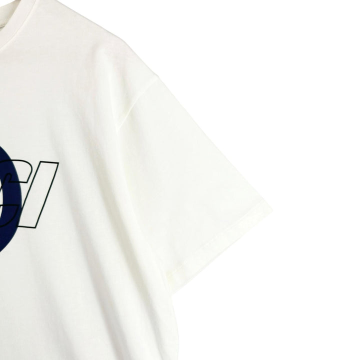 Excellent GUCCI Short sleeve T-shirt Logo print Interlocking G white 771758